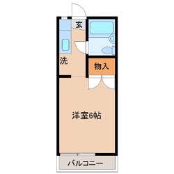 スカイエンジュA棟の物件間取画像